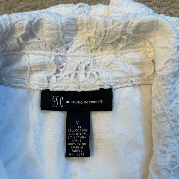 Lace Vest with a lining by International Concepts stylish size medium white - Picture 8 of 8